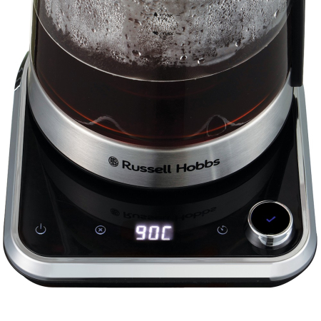 Fierbator Russell Hobbs Attentiv, 1.7L, 2400W, filtru calcar detasabil, baza 360°, indicator nivel apa, argintiu [5]