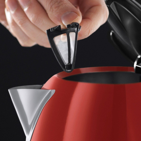 Fierbator Russell Hobbs Colours Plus+, 1.7L, 2400W, filtru calcar detasabil, indicator nivel apa, rosu [2]
