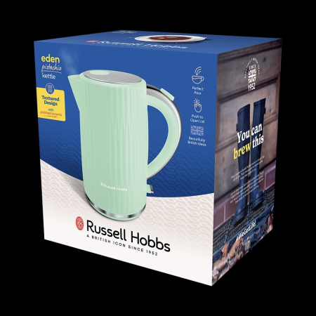 Fierbator Russell Hobbs Eden, 1.7L, 2400W, design modern, filtru calcar, indicator nivel apa, verde [6]