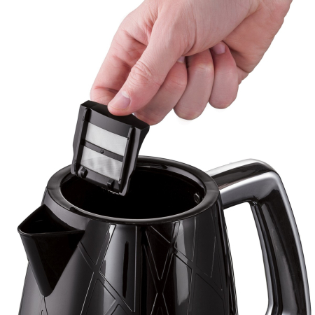 Fierbator Russell Hobbs Structure, 1.7L, 2400W, design geometric, filtru calcar, indicator nivel apa, negru [4]