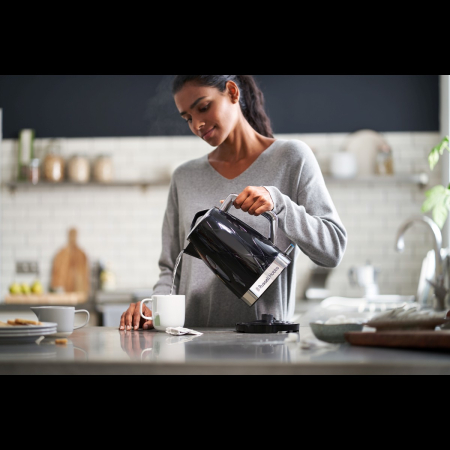 Fierbator Russell Hobbs Structure, 1.7L, 2400W, design geometric, filtru calcar, indicator nivel apa, negru [2]