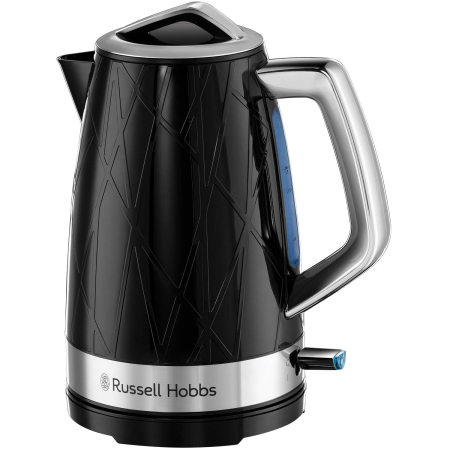 Fierbatoare - Fierbator Russell Hobbs Structure, 1.7L, 2400W, design geometric, filtru calcar, indicator nivel apa, negru