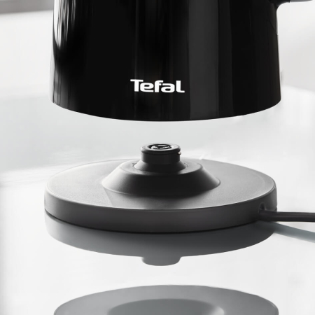 Fierbator Tefal Smart'n Light KO851830, 1800W, ecran digital, capacitate 1.7L, 5 trepte temperatura, baza rotativa, interior inox, negru [7]
