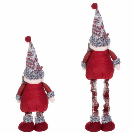 Figurina Craciun, Mos Craciun, picioare telescopice, inaltime extensibila 57-80cm [7]