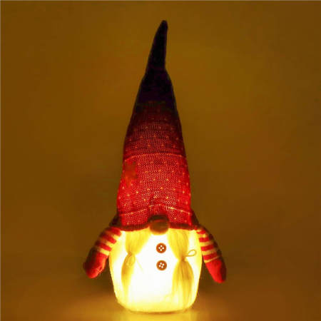 Figurina Craciun, Spiridus, cu iluminare LED, 33cm [2]