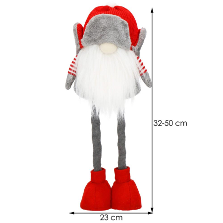 Figurina Craciun, Spiridus, picioare telescopice, inaltime extensibila 32-50cm [16]