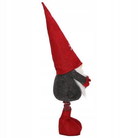 Figurina decorativa de Craciun, Gnom, picioare telescopice, inaltime extensibila 50-70cm [12]