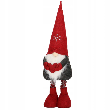 Figurina decorativa de Craciun, Gnom, picioare telescopice, inaltime extensibila 50-70cm [4]