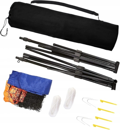 Fileu reglabil multisport badminton tenis volei, inaltime reglabila 95-225 cm, tevi fier, geanta transport, 305x103 cm [2]