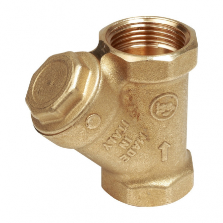 Incalzirea apei si a locuintei - Filtru Y Giacomini R74AY106, filet interior G 1 1/4", alama, inspectabil, 30 bar, 500 microni, pentru sisteme HVAC, termice si sanitare