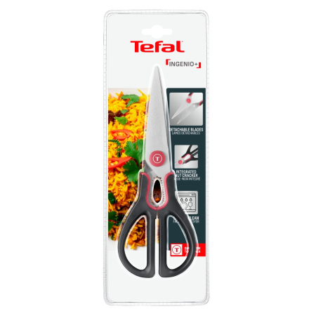 Foarfeca de bucatarie Tefal Ingenio K1991234, inox, compatibilitate cu masina de spalat vase, negru & rosu [16]