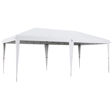 Prelate, pavilioane, umbrele terasa -  Foisor 6 x 3 m pentru gradina, pop-up pliabil, geanta inclusa, otel epoxidic, Oxford, densitate mare, gri
