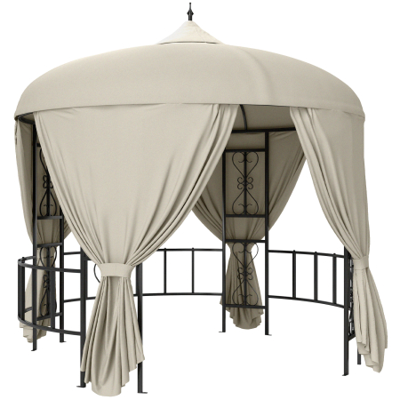 Gradina & balcon -  Foisor de Gradina Rotund de 3(m), Gazebo Elegant