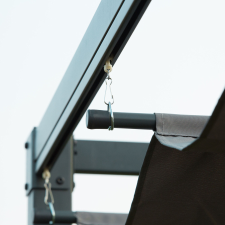  Foisor Pergola 298×213×222 cm - Pergola cu Panza Glisanta pentru Exterior [7]