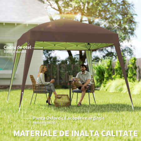  Foisor Pliabil 2.4x2.4m, Foisor de Gradina Structura [3]