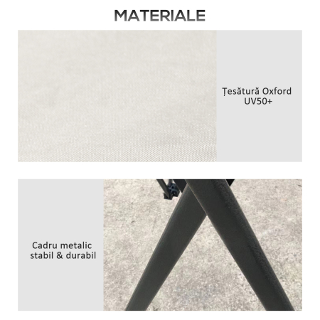  Foisor Pliabil Pop Up 4x4 m cu Inaltime Reglabila pe 3 Nivele, Foisor Exterior cu Plase de tantari, Saci de Nisip, Geanta de Transport, UV50+, pentru Gradina, Camping, Evenimente, Crem [7]