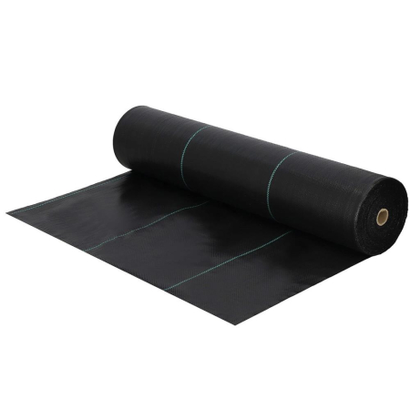 Gradina & balcon - Agrotextil antiburuieni polipropilena 70g/m2 cu protectie UV, mentine umiditatea solului, 100x1.1 m, negru