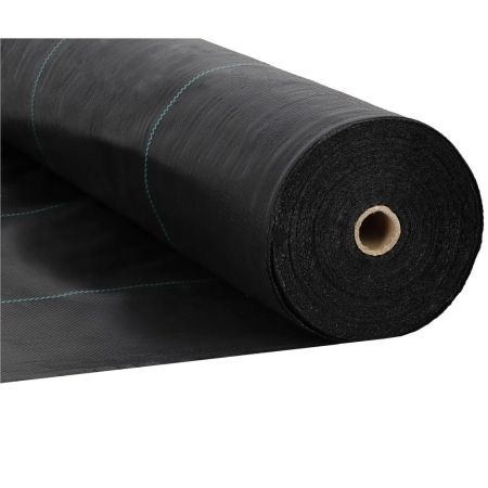Folie agrotextil, mulcire, antiburuieni, filtru UV, 100 x 0.8metri, 90g/m2, negru [13]