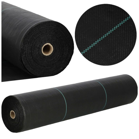 Folie agrotextil, mulcire, antiburuieni, filtru UV, 50 x 1.1metri, 135g/m2, negru [7]