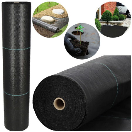 Folie agrotextil, mulcire, antiburuieni, filtru UV, 50 x 1.6metri, 135g/m2, negru [3]