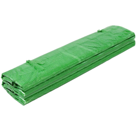 Folie inlocuire sera 300x200x200 cm, PE 140g/m2 cu plasa PP, filtru UV4, 6 ferestre si usa fermoar, verde [18]