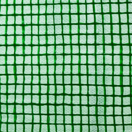 Folie pentru sera gradina 400x250x200 cm, 140 g/m², armata cu plasa, UV4, 9 ferestre, verde [7]
