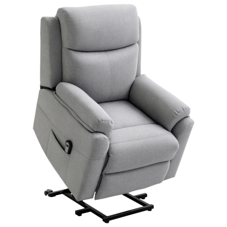 Mobila bucatarie -  Fotoliu Electric Reclinabil - Cu Telecomanda & Suport Picioare, Gri