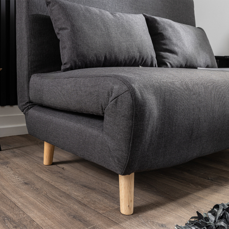 Fotoliu extensibil 2 in 1 pentru relaxare si dormit, transformabil rapid in pat spatios de 190x121 cm pentru oaspeti, design compact pentru economisir [4]