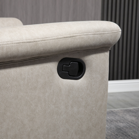  Fotoliu rabatabil manual, captusit, canapea de o persoana cu suport pentru picioare si cadru de otel pentru sufragerie dormitor [6]