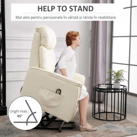  Fotoliu Relax cu Functie de Ridicare si Telecomanda [4]