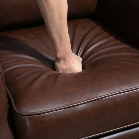 Fotoliu Relax Rabatabil 90° si 150° Manual din piele [8]