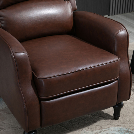  Fotoliu Relax Rabatabil 90° si 150° Manual din piele [7]