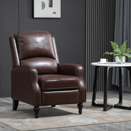  Fotoliu Relax Rabatabil 90° si 150° Manual din piele [1]