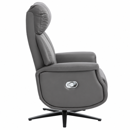 Fotoliu relax recliner rotativ 360°, cu spatar reglabil si inclinare, suport picioare extensibil automat la inclinare, tapiterie textila cu aspect de [3]