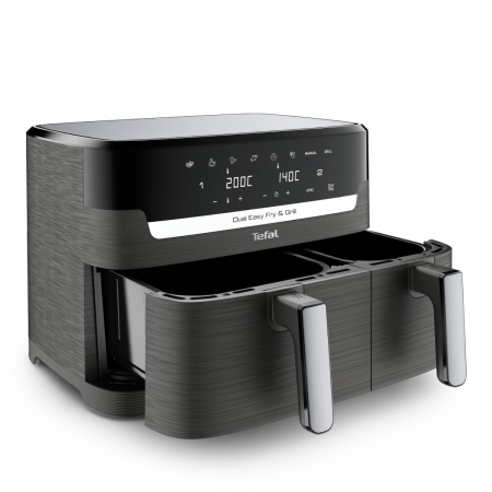 Friteuza cu aer cald dubla Dual Easy Fry&Grill Tefal EY905B10, 2700 W, capacitate 8.3 L - Air fryer cu 8 programe automate, Tehnologia ExtraCrisp, v [11]