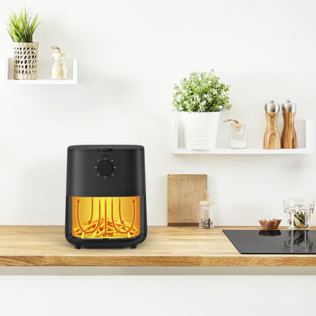 Friteuza cu aer cald Easy Fry Essential EY130815 - Air fryer cu temperatura ajustabila pana la 200°C, capacitate 3.5L, negru [5]