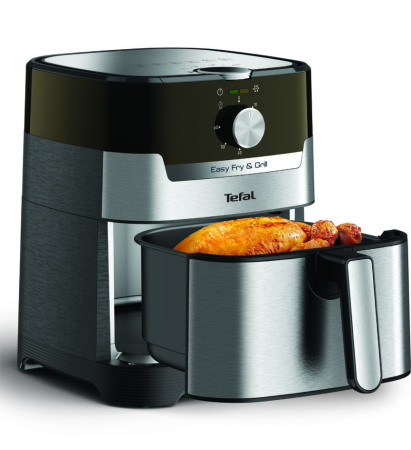 Friteuza cu aer cald EASY FRY & GRILL 2 in 1 Tefal EY501D15, 1400W, 4.2L, functie grill cu gratar incorporat, tehnologie Extra Crisp, vas detasab [3]