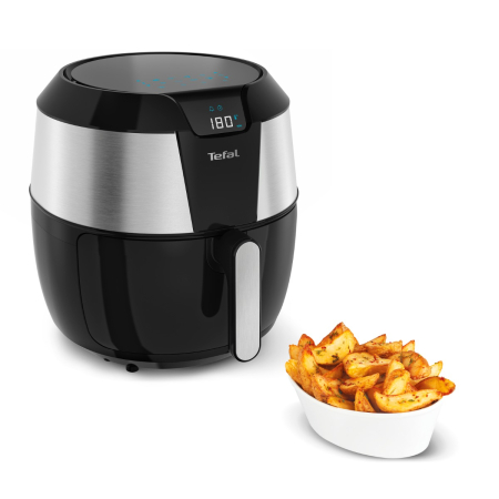 Bucatarie - Friteuza cu aer cald Easy Fry XXL EY701D15, 1700 W - Air fryer cu tehnologie 3D Air Pulse, ecran LCD, oprire automata, 1.6 KG / 5.6 L, negru