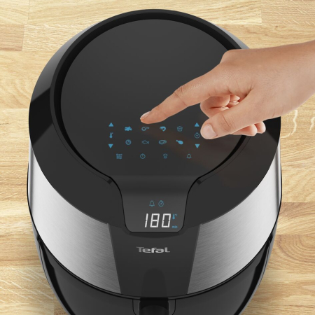 Friteuza cu aer cald Easy Fry XXL EY701D15, 1700 W - Air fryer cu tehnologie 3D Air Pulse, ecran LCD, oprire automata, 1.6 KG / 5.6 L, negru [6]