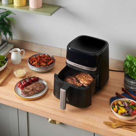 Friteuza cu aer cald Russell Hobbs Satisfry, 4.3L, tehnologie aer cald 360°, afisaj digital, functie oprire automata [6]