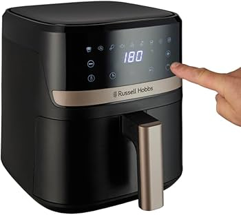 Friteuze - Friteuza cu aer cald Russell Hobbs Satisfry, 4.3L, tehnologie aer cald 360°, afisaj digital, functie oprire automata