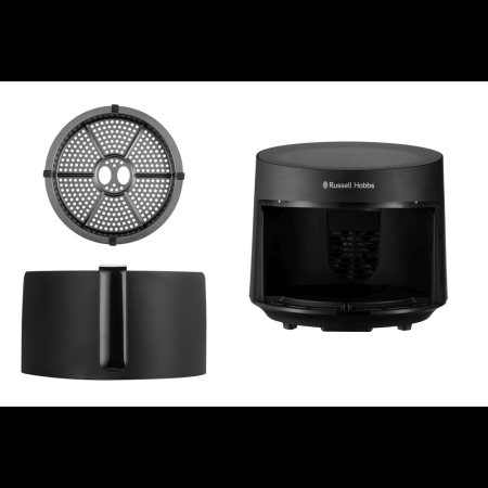 Friteuza cu aer cald Russell Hobbs Satisfry Panoramic, fereastra panoramica, aer cald 360°, afisaj digital, negru [6]