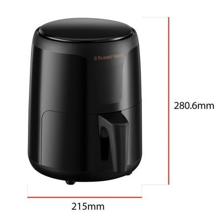 Friteuza cu aer cald Russell Hobbs Satisfry Small, 2L, circulatie aer 360°, functie oprire automata, compact, negru [6]