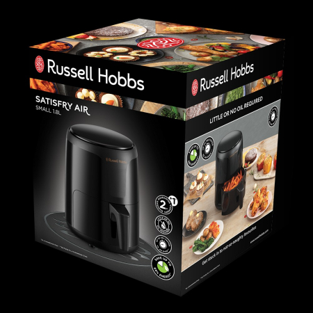 Friteuza cu aer cald Russell Hobbs Satisfry Small, 2L, circulatie aer 360°, functie oprire automata, compact, negru [1]