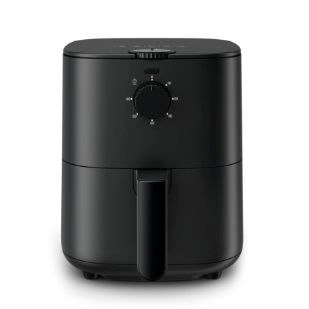 Bucatarie - Friteuza cu aer cald Tefal Easy Fry Essential EY130815 - Air fryer cu temperatura ajustabila pana la 200°C, capacitate 3.5 L, negru