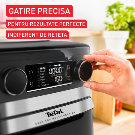 Friteuza cu aer cald Tefal Easy Fry FW556DE0 1800W, 15L - Air fryer cu 9 programe automate, tehnologie Extra-Crisp, temperatura ajustabila, ecran L [5]