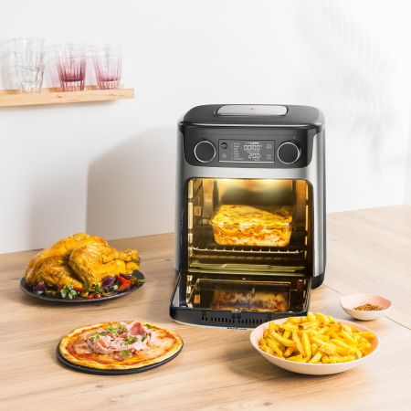 Friteuza cu aer cald Tefal Easy Fry FW556DE0 1800W, 15L - Air fryer cu 9 programe automate, tehnologie Extra-Crisp, temperatura ajustabila, ecran L [8]