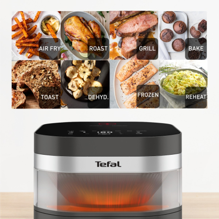 Friteuza cu aer cald Tefal Easy Fry Infrared EY832HE0, 2020W, 7L, - Air fryer cu 8 programe automate, tehnologie avansata Infra-Heat™, temperatura a [4]