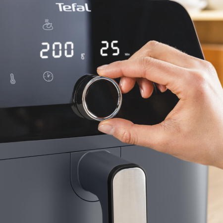 Friteuza cu aer cald Tefal Easy Fry Mega EY855BE0, 2020W, 7.5 L - Air fryer cu 8 programe automate, vas detasabil, display LCD, temperatura 80°C - [8]