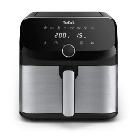 Friteuza cu aer cald Tefal Easy Fry Mega EY855D10, 2020W, capacitate 7.5L, pana la 8 persoane - Air fryer cu 8 programe, invelis antiaderent, opr [12]